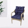 thumbnail image 3 of ín de asiento con mechones de color sólido, alfombrilla de respaldo alto para interiores y exteriores, para patio, sillón, ín para asiento de pl Baoblaze cojines de asiento con mechones, 3 of 8