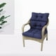 thumbnail image 4 of Cojín de asiento acolchado de color sólido Alfombrilla de silla con respaldo Zulema cojines de asiento con mechones, 4 of 8