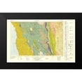 thumbnail image 2 of Jennings 14x10 Black Modern Framed Museum Art Print Titled - Ukiah Sheet California Mines - Jennings 1957, 2 of 5