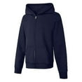 thumbnail image 1 of Hanes Girls` ComfortSoft EcoSmart Full-Zip Hoodie Sweatshirt, S, Navy, 1 of 1
