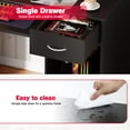 thumbnail image 3 of PayLessHere 43" OfficeDesk, Computer Desk with Drawers Keyboard and Storage Shelves, Black, 3 of 7