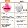 thumbnail image 2 of Juguete interactivo para gatos NQ Bola giratoria 360 grados LED carga USB Rosa, 2 of 5