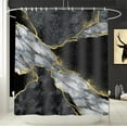 thumbnail image 2 of Marble Shower Curtain Texture Shower Curtains for Bathroom Decorative Abstract Modern Bathroom Curtain with 12Hooks 72"x72", 2 of 7