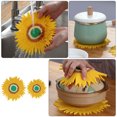 thumbnail image 2 of 2 Pcs Sets de Table Créatifs en Forme de Tournesol Anti-Brûlure, 2 of 9