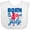 AA-White, variant on Inktastic Born on the 4th of July Boys or Girls Baby Bib
