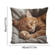 thumbnail image 3 of CaiYueKe Cats Linen Pillow Cover Decorative Cushion Case Bohemian Style Sofa Bed Throw Pillowcase Home Decor Accent Pillow Shams for Living Room Bedroom, 3 of 7