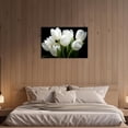 thumbnail image 2 of ZHONGYUTONG Tulip Wall Art Canvas Flower Pictures Wall Decor Elegant Floral Painting Print for Bathroom Living Room Decor Framed (12.00" x 18.00"), 2 of 5