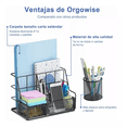 thumbnail image 3 of Organizador Escritorio Malla para Oficina Negro, 3 of 5