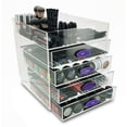 thumbnail image 2 of OnDisplay Ultimate Diva Cosmetic Organization Station - 12" Cube - Gold/Silver Agate (Purple/Silver), 2 of 4