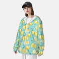 thumbnail image 3 of Lsque Yellow Lemon UPF 50+ Lightweight Sun Protection Men's Women's Long Sleeve Shirt, Hoodie Performance -X-Large, 3 of 9
