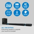 thumbnail image 4 of iLive v5.1 Bluetooth 4.1 Channel 45" Soundbar with Wireless Subwoofer and Satellite Speakers, ITBSW423B, Black, 4 of 6