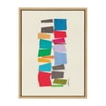 thumbnail image 3 of Kate and Laurel Sylvie I Am A Collector Framed Canvas Wall Art by Amber Vittoria, 18x24 Natural, Modern Abstract Colorful Geometric Art for Wall Decor, 3 of 7