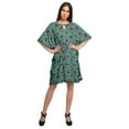 thumbnail image 3 of Moomaya Robe Courte de Caftan de Plage, Robe de Couverture Imprimée, Kaftan pour Femmes, Tenue de Plage, Couverture, 3 of 4