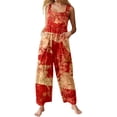 thumbnail image 1 of Salopette Pyjama pour Femmes Salopette Mode pour Femmes Combinaison à Volants Robe pour Femmes Combinaison en Jean Combinaisons et Salopettes pour Femmes Combinaisons à Épaules Dénudées pour Femmes Couleur Col en V, 1 of 4