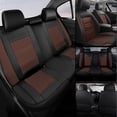 thumbnail image 2 of Full Set Car Seat Covers Compatible with Hyundai Venue 2020-2024 Faux Leather Seat Cushion 2 Rows 5 Seats Waterproof Anti-Slip Automotive Interior Accessories (Black&Brown), 2 of 8