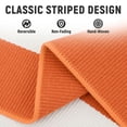 thumbnail image 3 of iOhouze Outdoor Rugs Orange and White Striped Area Rug 4x6 ft Washable Indoor Outdoor Cotton Floor Carpet Rug Fall Rugs, 3 of 8