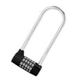 thumbnail image 3 of 5-Dial Combination Lock, Zinc Alloy U Shape Code Lock for Indoor and Outdoor Use, Cabinet Door Padlock, 3 of 7