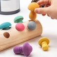 thumbnail image 2 of Wooden Mushroom Toy Set Interactive Mushroom Matching Toy Desktop Game for Kids, 2 of 10
