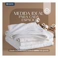 thumbnail image 4 of Manta Muselina Matrimonial 100% Algodón Esquimal Ideal para Cama, Sofá y Decoración (Blanco), 4 of 7