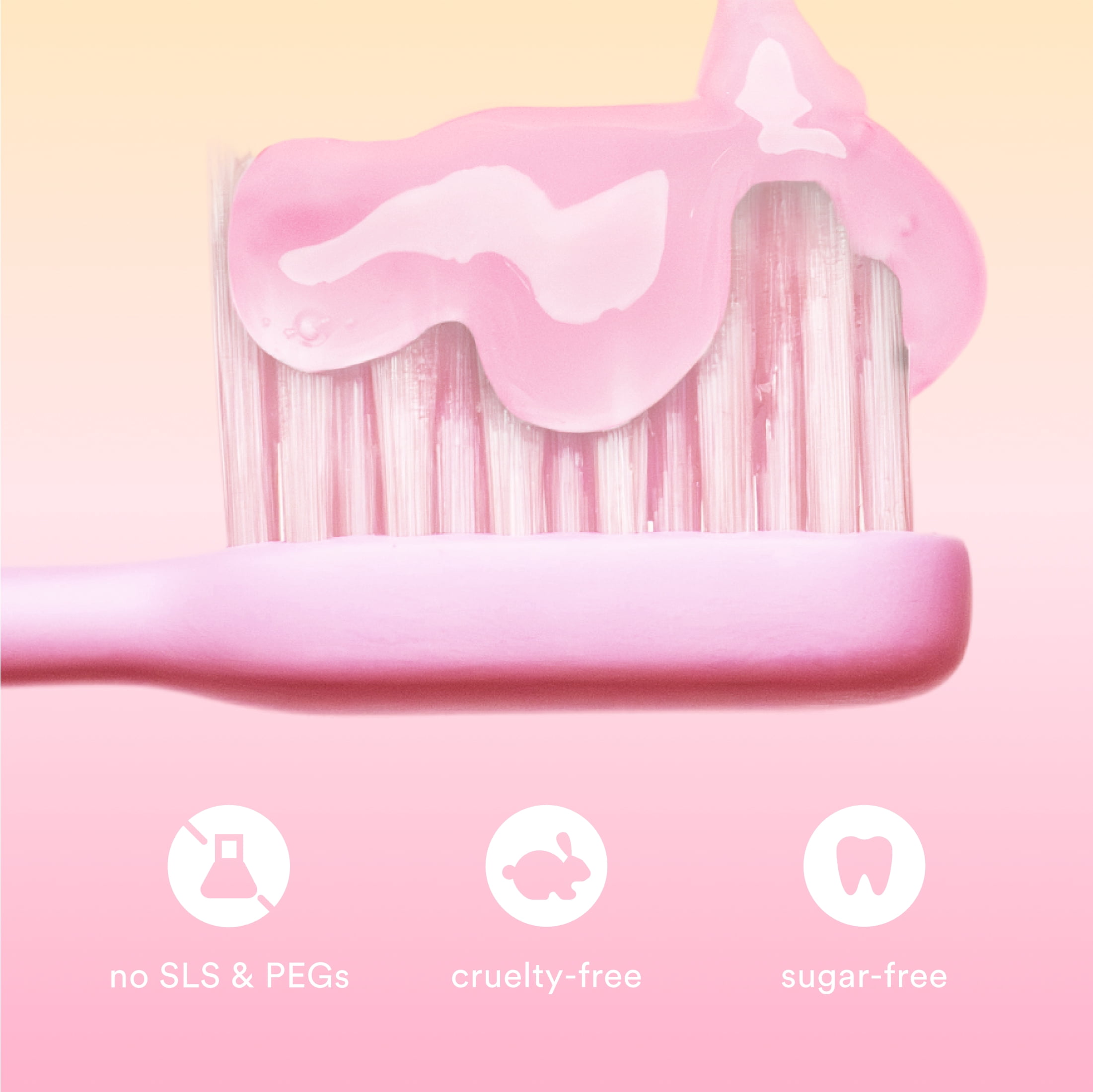 Pink Lemonade flavor sodium fluoride anticavity toothpaste
