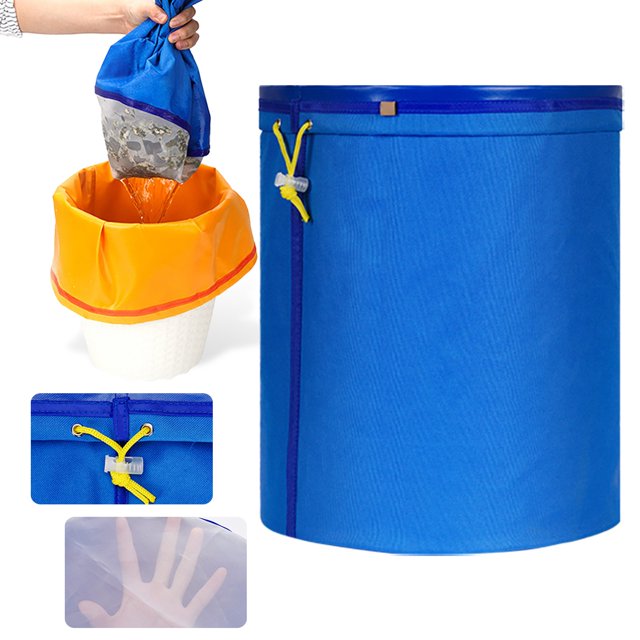 Filtre à Café 5 Gallons Fruits Herbacés Chinois Lait de Soja Raisin Liquide Sac Filtre Plein Écran : "Écran de Presse et Rangement Design à Bulles à Cordon.