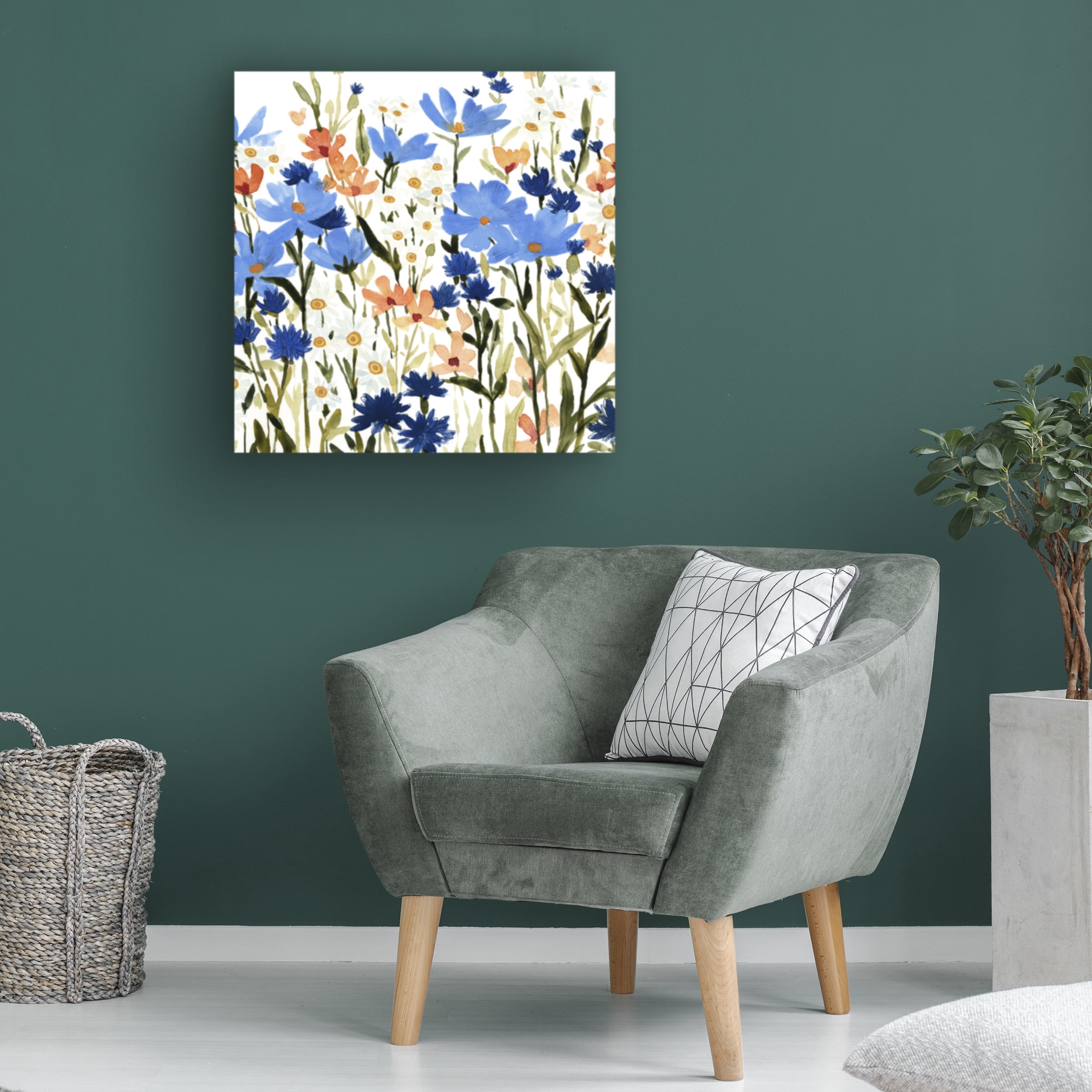 Emma Caroline 'Bright Wildflower Medley III' Canvas Art