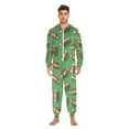 thumbnail image 3 of FORMRS Onesies Pajama for Adults Unisex Hoodie Winter Jumpsuit One Piece Sleepwear, Sizes S-2XL, American Footballs, 3 of 7