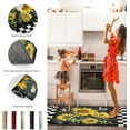 thumbnail image 4 of Sunflower Kitchen Decor Kitchen Rugs Set of 2 Summer Kitchen Mats Rugs Non Skid Washable Anti Fatiguee Farmhouse Buffalo Plaid Doormat Carpet for Bedroom Bathroom Living Room 17x30in+17x47in, 4 of 6