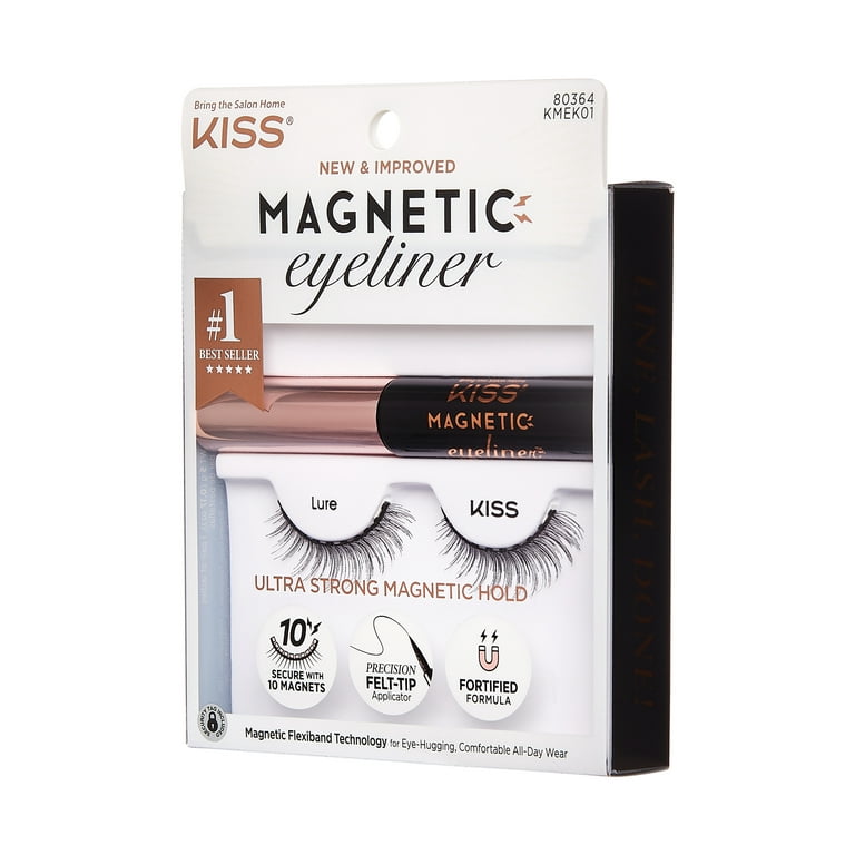 fysisk Afhængighed elektronisk KISS Magnetic Eyeliner Kit - 01 - Lure - Walmart.com
