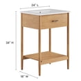 thumbnail image 3 of Modway Zaire 24" Bathroom Vanity in Natural White, 3 of 9