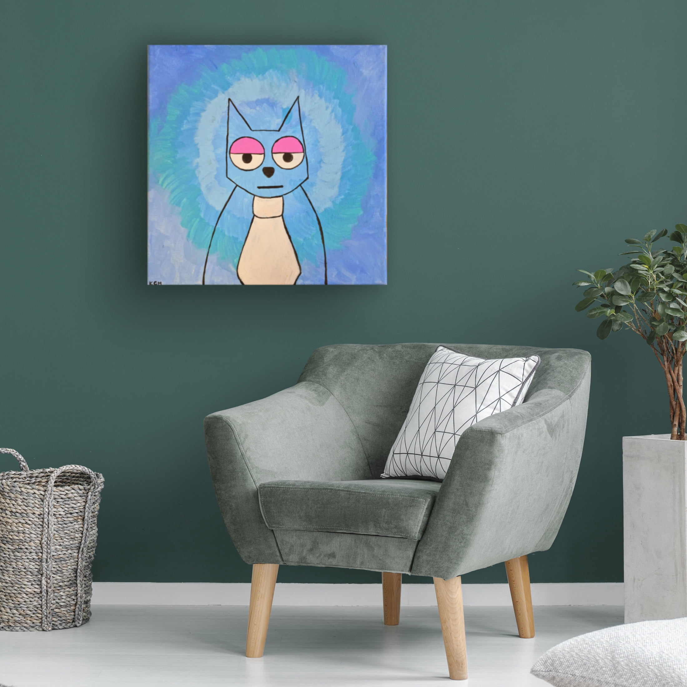 Trademark Fine Art Gulnara Khamitova  Cat Canvas Wall Art