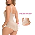 thumbnail image 4 of MANIFIQUE Shapewear for Women Tummy Control Bodysuit Faja Body Shaper Waist Trainer V Neck Body Suit with Built in Bra, 4 of 7