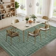 thumbnail image 6 of Large Living Room Area Rug 8x10 - Machine Washable Modern Rugs Boho Neutral Rug Non Slip Non-Shedding Low Pile Farmhouse Carpet for Bedroom Nursery Classroom Dorm 8'x10' Green, 6 of 8