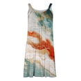 thumbnail image 7 of Odbmxy Tank Sundresses for Women Plus Size Summer Sleeveless Women's Mini Dress Cover up Cute Tie-Dye Beach Loose Dress, 7 of 7