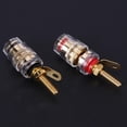 thumbnail image 4 of 20uds. Postes de unión de altavoz de latón de 4 mm para terminales de amplificador de enchufes de plátano 2 piezas, 4 of 8