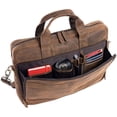 thumbnail image 6 of Leather briefcase 18 Inch Laptop/ Messenger Bags for Men and Women Best Office School College briefcase Satchel Bag (Distressed Tan), 6 of 6
