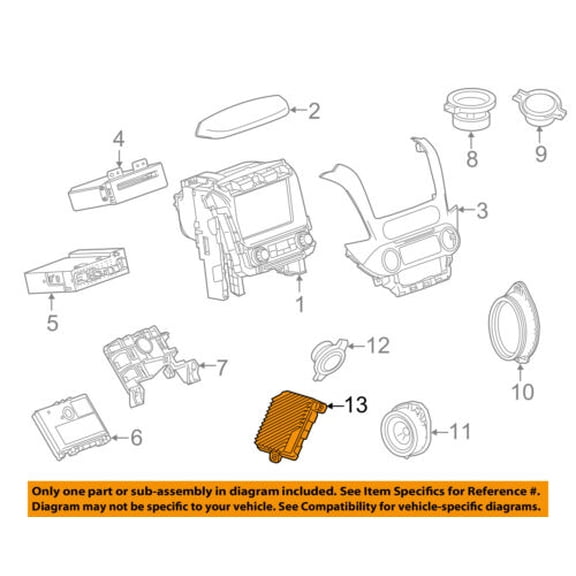 GM OEM Sound System-Amplifier 84111303