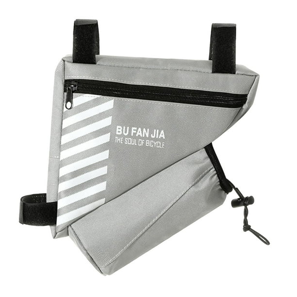 Bolsa de almacenamiento para bicicleta de montaña, bolsa de ciclismo debajo de tela Oxford, bolsa de bicicleta impermeable, Gris