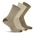 thumbnail image 1 of Merrell womens 3 Pack Cushioned Performance Hiker (Low Cut/Quarter/Crew) Casual Sock, Assorted Olive (Crew), 9 11 US, 1 of 2