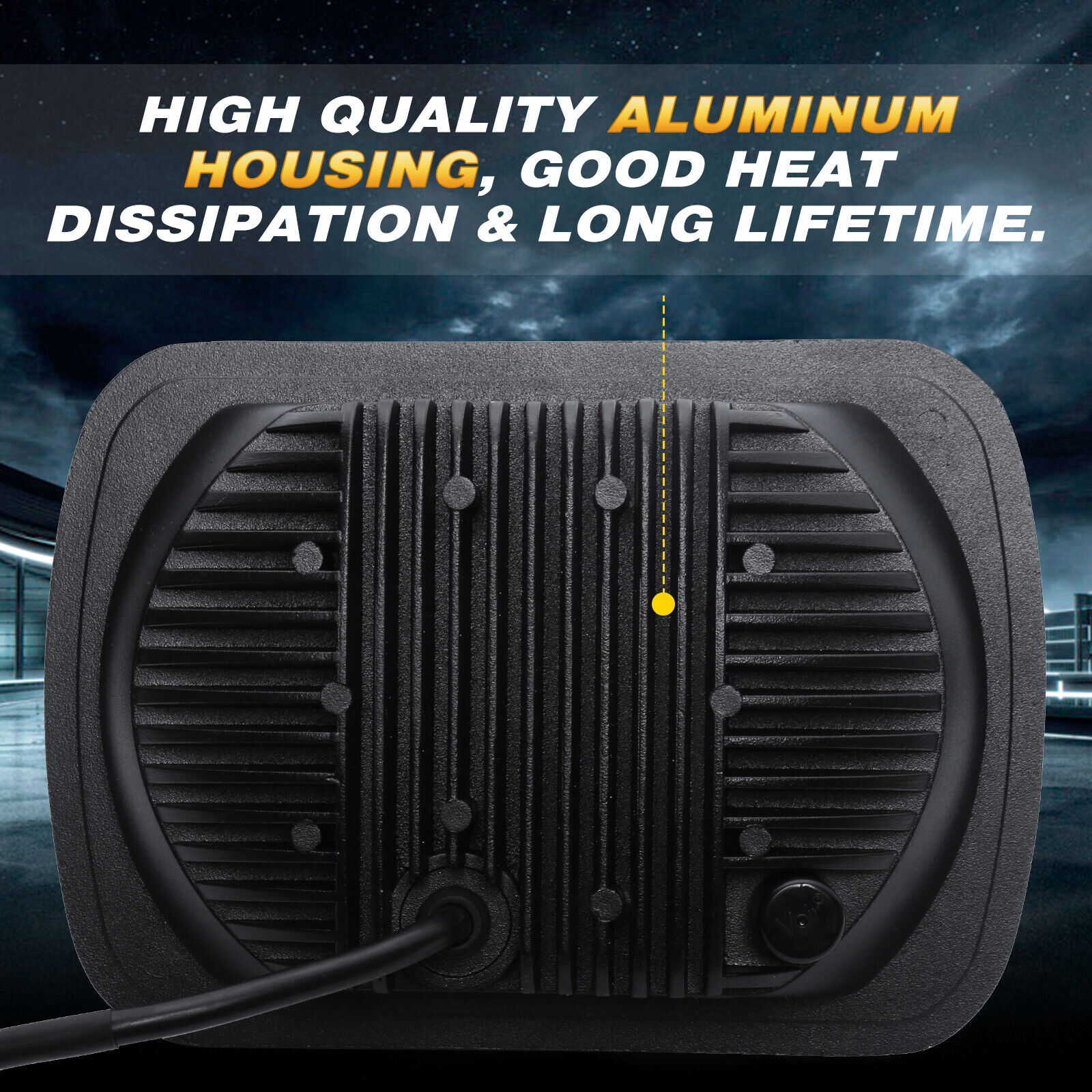 Hacarler 5x7 / 7x6 LED Headlights With Hi/Lo Beam & DRL For Chevy Kodiak C6500