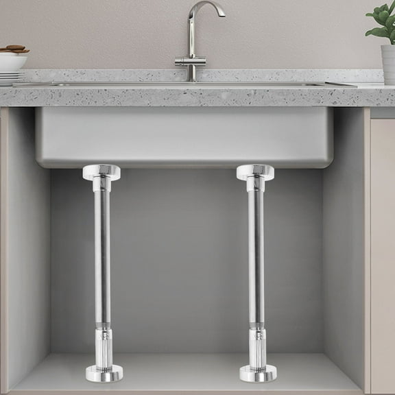 MLINS under Mount Sink Brackets for Kitchen Supports Sinks Silver
