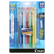 Pilot FriXion ColorSticks Erasable Gel Ink Pens, Fine Point, Assorted Ink, 10 Count