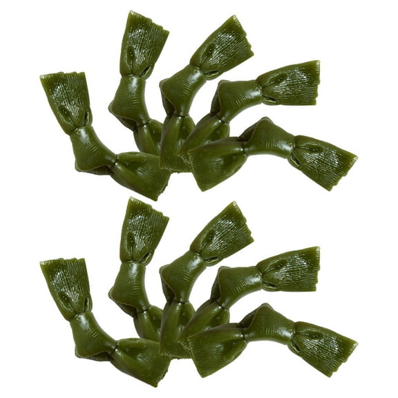Luxshiny Faux Seaweed Seaweed Knot Model Green PVC 14Pcs