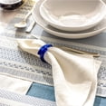 thumbnail image 6 of over&back Set of 4 Hand-Shaped Glass Napkin Rings - Decorative Dining Table Decor for Events, Parties, and Get-Togethers - Blue, 6 of 9