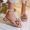 01-Pink, variant on Summer Slippers For Women,Women's Rose Flower Low Heel Summer Sandals,Pink,37