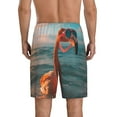 thumbnail image 5 of Cauagu Swimming Goggled Flamingo Print Pajama Bottoms for Men Sleep Pajama Shorts Elastic Waistband Sleep Pajama Short Men's PJ Shorts -3X-Large, 5 of 6