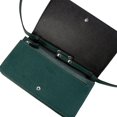thumbnail image 5 of Coach Women's Anna Small Foldover Clutch Crossbody Bag in Crossgrain Leather (Emerald Green), 5 of 6