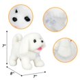 thumbnail image 2 of Peluche Easfan Walking White Dog con mando a distancia de 20 cm, 2 of 5