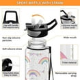 thumbnail image 3 of Purple Rainbow Sport Bottle With Straw 1L/1000ml, 3 of 5