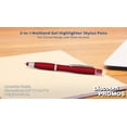 thumbnail image 4 of 10 Maitland Gel Highlighter Stylus Pens Pack - Ballpoint, Black Ink - Red, 4 of 5
